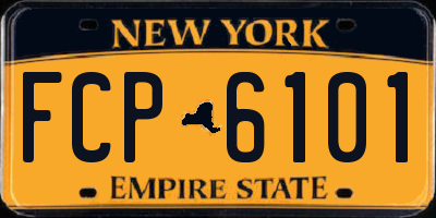 NY license plate FCP6101