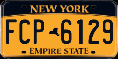 NY license plate FCP6129