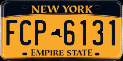 NY license plate FCP6131