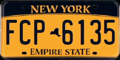 NY license plate FCP6135