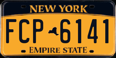 NY license plate FCP6141