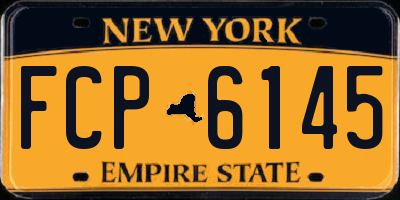 NY license plate FCP6145