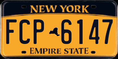 NY license plate FCP6147