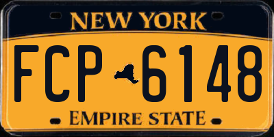 NY license plate FCP6148