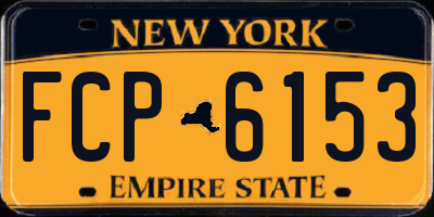 NY license plate FCP6153