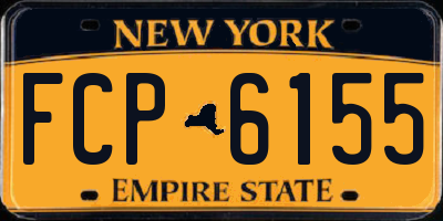 NY license plate FCP6155