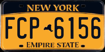 NY license plate FCP6156