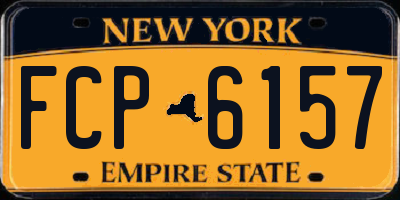 NY license plate FCP6157