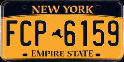 NY license plate FCP6159