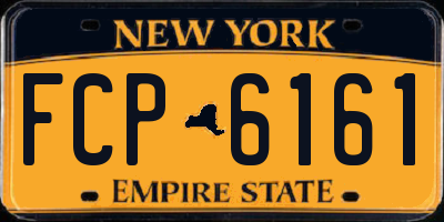 NY license plate FCP6161