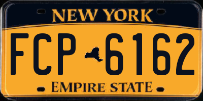 NY license plate FCP6162
