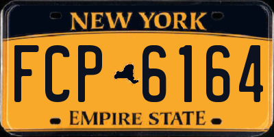 NY license plate FCP6164