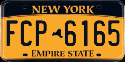 NY license plate FCP6165