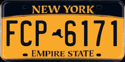 NY license plate FCP6171