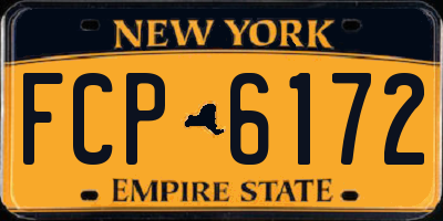 NY license plate FCP6172