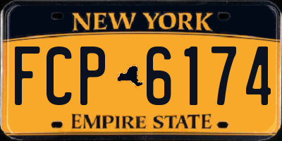 NY license plate FCP6174