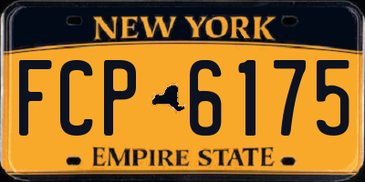 NY license plate FCP6175