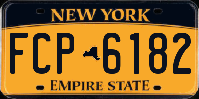 NY license plate FCP6182
