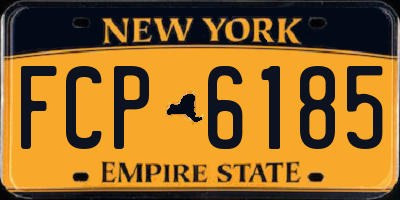 NY license plate FCP6185
