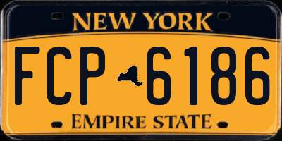 NY license plate FCP6186
