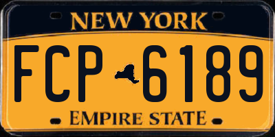 NY license plate FCP6189