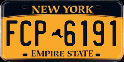 NY license plate FCP6191