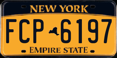 NY license plate FCP6197