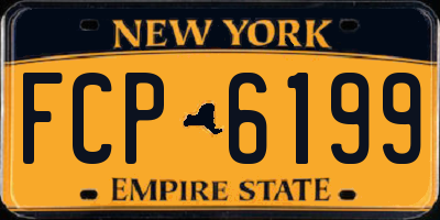 NY license plate FCP6199