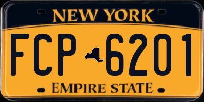 NY license plate FCP6201