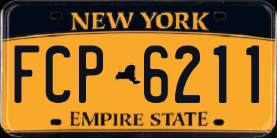 NY license plate FCP6211