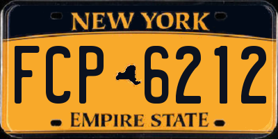 NY license plate FCP6212
