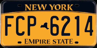 NY license plate FCP6214