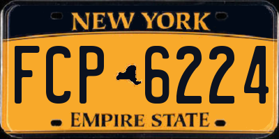 NY license plate FCP6224