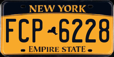 NY license plate FCP6228