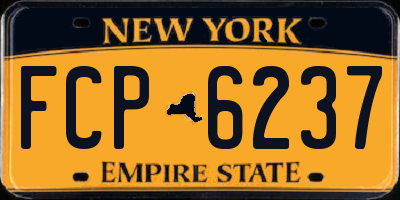 NY license plate FCP6237