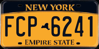 NY license plate FCP6241