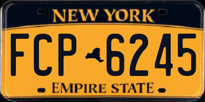 NY license plate FCP6245