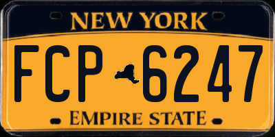 NY license plate FCP6247