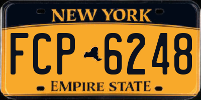NY license plate FCP6248