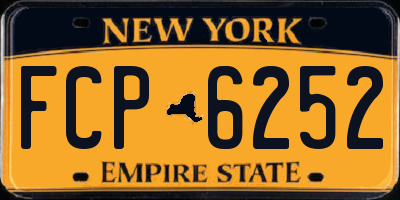 NY license plate FCP6252