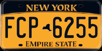 NY license plate FCP6255