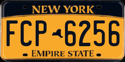 NY license plate FCP6256