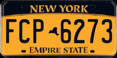 NY license plate FCP6273