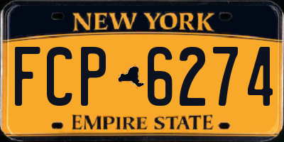 NY license plate FCP6274