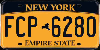 NY license plate FCP6280