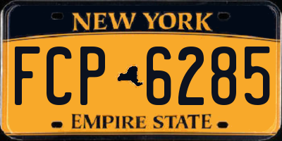 NY license plate FCP6285