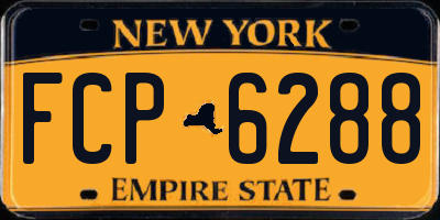 NY license plate FCP6288