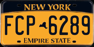 NY license plate FCP6289