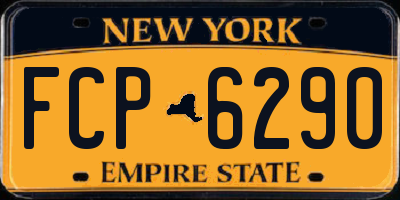 NY license plate FCP6290