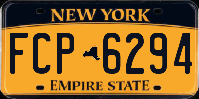 NY license plate FCP6294